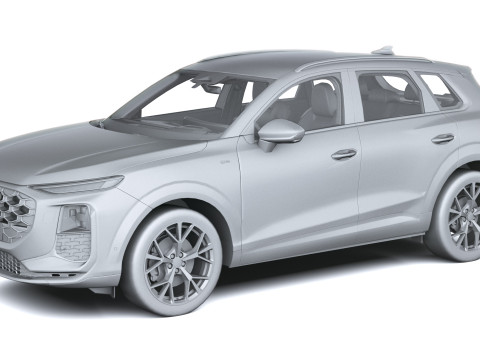 Audi Q3 S-Line 2026 with interior 3D Model