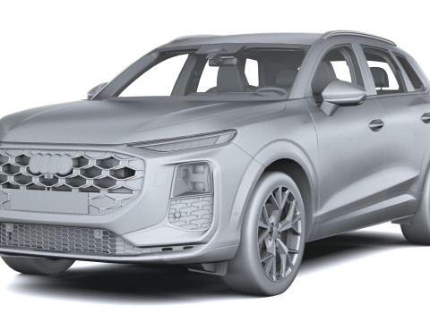Audi Q3 S-Line 2026 with interior 3D Model