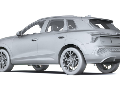 Audi Q3 S-Line 2026 with interior 3D Model