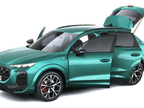 Audi Q3 S-Line 2026 with interior 3D Model