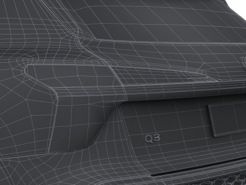 Audi Q3 S-Line 2026 with interior 3D Model