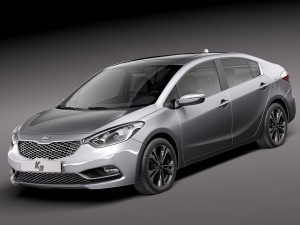 Kia Cerato K3 Forte 2014 3D मॉडल