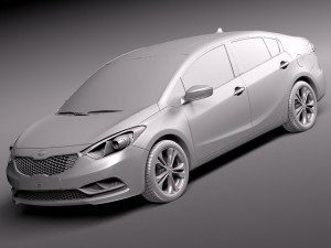 Kia Cerato K3 Forte 2014 3D Model