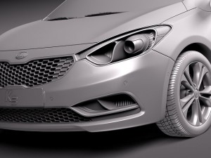Kia Cerato K3 Forte 2014 3D Model
