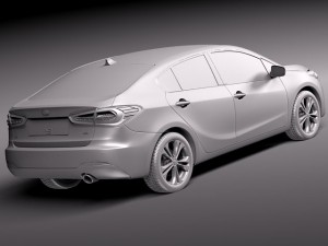 Kia Cerato K3 Forte 2014 3D Model