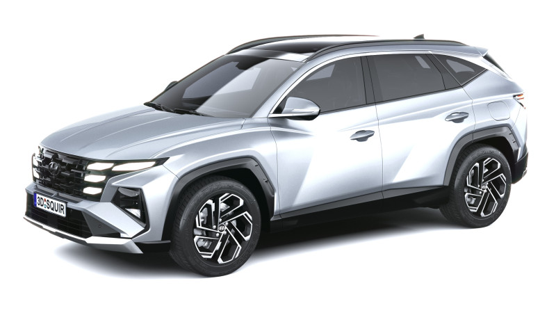 Hyundai Tucson 2025 with Interior 3D Model .c4d .max .obj .3ds .fbx .stl .blend 
