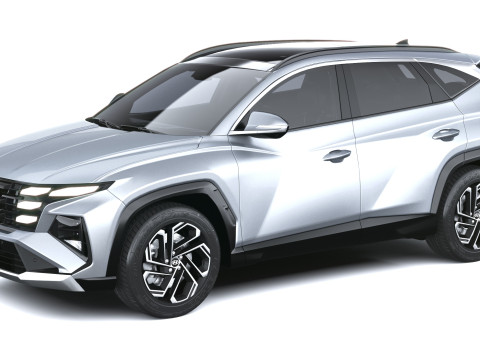 Hyundai Tucson 2025 with Interior 3D Modell
