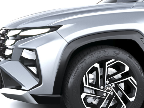 Hyundai Tucson 2025 with Interior 3D Model