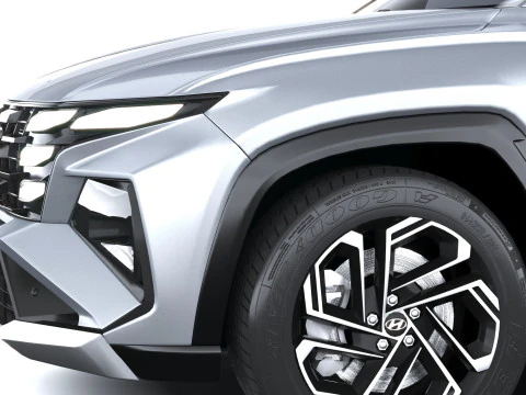 Hyundai Tucson 2025 with Interior 3D Model