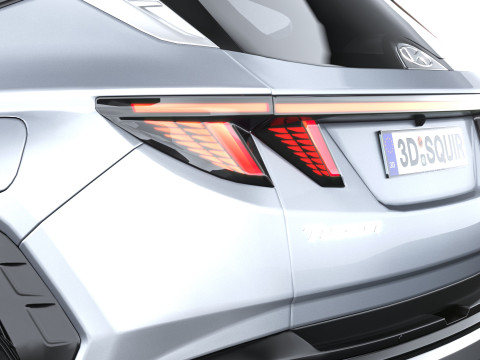 Hyundai Tucson 2025 with Interior 3D Model