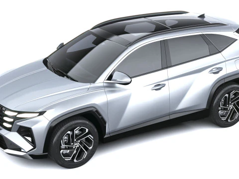 Hyundai Tucson 2025 with Interior 3D Model