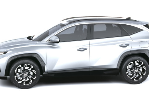 Hyundai Tucson 2025 with Interior 3D Model