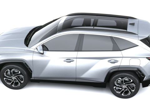 Hyundai Tucson 2025 with Interior 3D Model