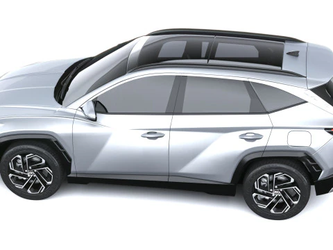 Hyundai Tucson 2025 with Interior 3D Model