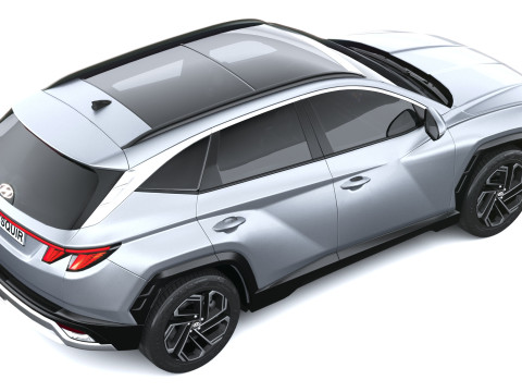 Hyundai Tucson 2025 with Interior 3D Model