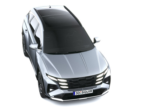 Hyundai Tucson 2025 with Interior 3D Model