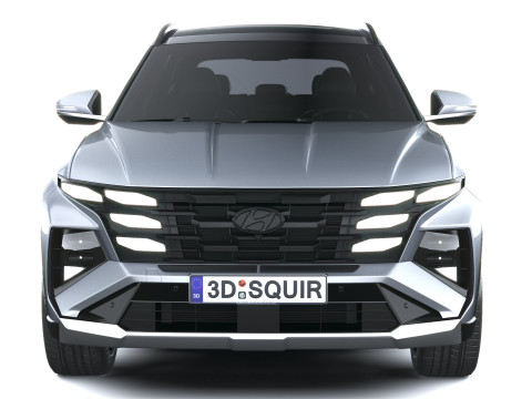 Hyundai Tucson 2025 with Interior 3D Model