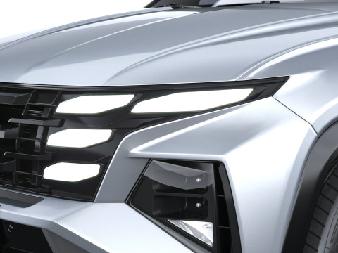 Hyundai Tucson 2025 with Interior 3D Model