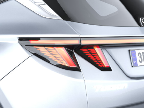 Hyundai Tucson 2025 with Interior 3D Model