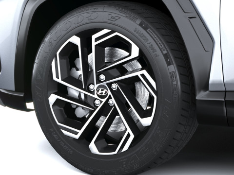 Hyundai Tucson 2025 with Interior 3D Model