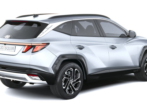 Hyundai Tucson 2025 with Interior 3D Model