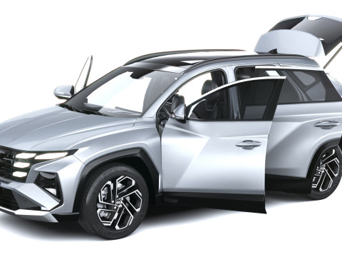 Hyundai Tucson 2025 with Interior 3D Model