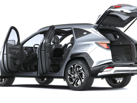 Hyundai Tucson 2025 with Interior 3D Model