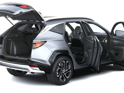Hyundai Tucson 2025 with Interior 3D Model