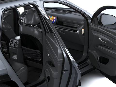 Hyundai Tucson 2025 with Interior 3D Model