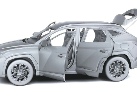Hyundai Tucson 2025 with Interior 3D Model