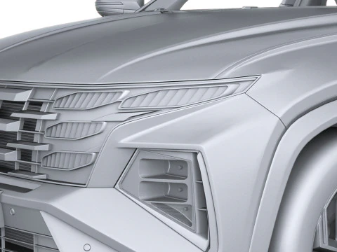 Hyundai Tucson 2025 with Interior 3D Model