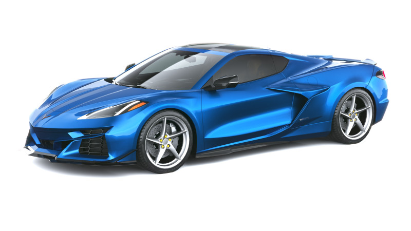 Chevrolet Corvette E-ray 2026 lowpoly Modèle 3D .c4d .max .obj .3ds .fbx .stl .blend