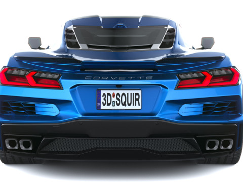 Chevrolet Corvette E-ray 2026 Lowpoly 3D Modell