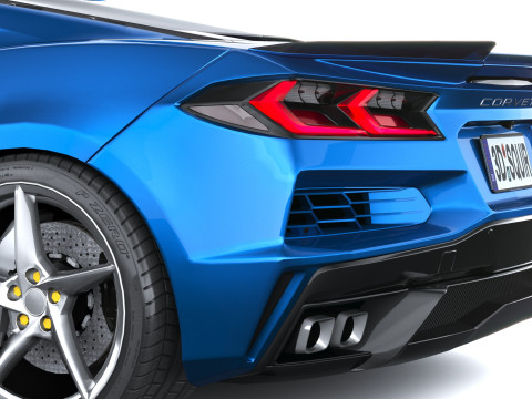 Chevrolet Corvette E-ray 2026 Lowpoly 3D Modell