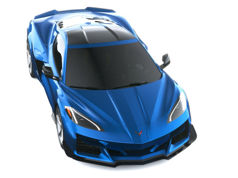 Chevrolet Corvette E-ray 2026 Lowpoly 3D Modell