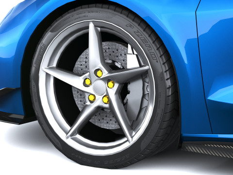 Chevrolet Corvette E-ray 2026 Lowpoly 3D Modell