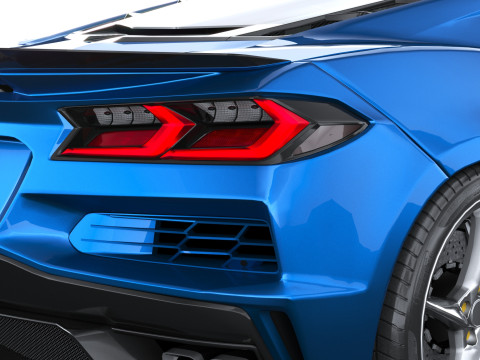 Chevrolet Corvette E-ray 2026 Lowpoly 3D Modell