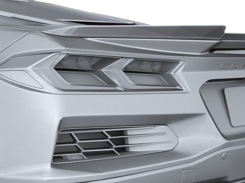 Chevrolet Corvette E-ray 2026 Lowpoly 3D Modell