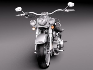 Harley Davidson Softail Deluxe 2012 3D Модель