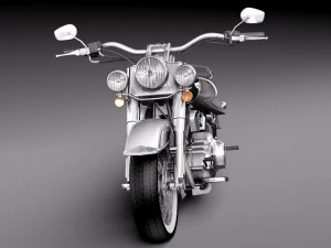 Harley Davidson Softail Deluxe 2012 3D Model