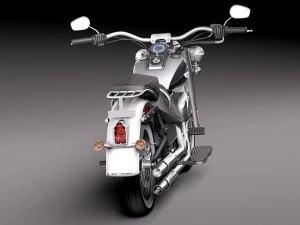 Harley Davidson Softail Deluxe 2012 3D Model