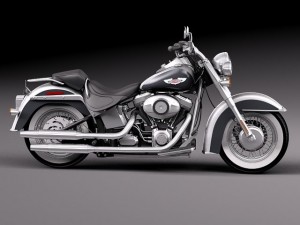 Harley Davidson Softail Deluxe 2012 3D Modell in Motorrad 3DExport