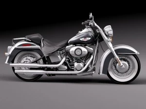 Harley Davidson Softail Deluxe 2012 3D Model