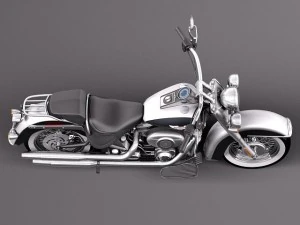 Harley Davidson Softail Deluxe 2012 3D Model