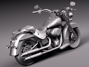 Harley Davidson Softail Deluxe 2012 3D Модель