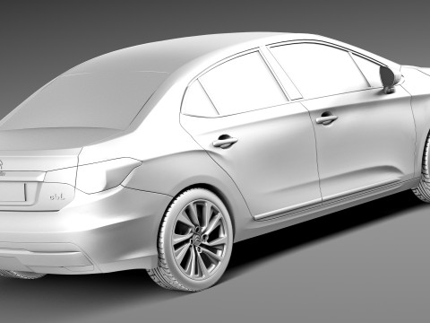 Citroen C4 L 2013 3D Model