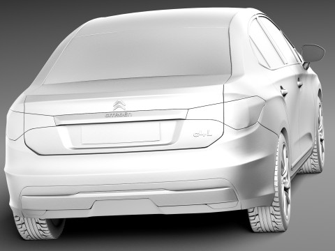 Citroen C4 L 2013 3D Model