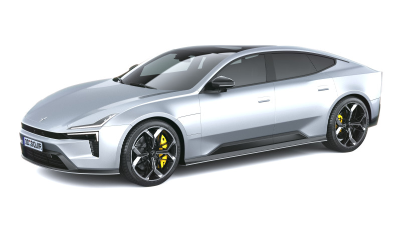 Polestar 5 2026 3D Modell .c4d .max .obj .3ds .fbx .stl .blend 