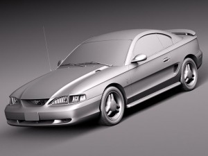 Mustang 1994-1999 3D-Modell