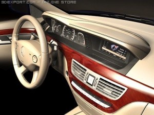 Mercedes-Benz S-class Dashboard 3D Model